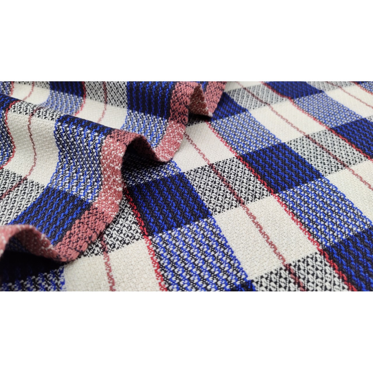 (135) Cotton Azo free dyed yardage from Kutch - Ivory, black, royal blue, checks, horizontal stripes, vertical stripes